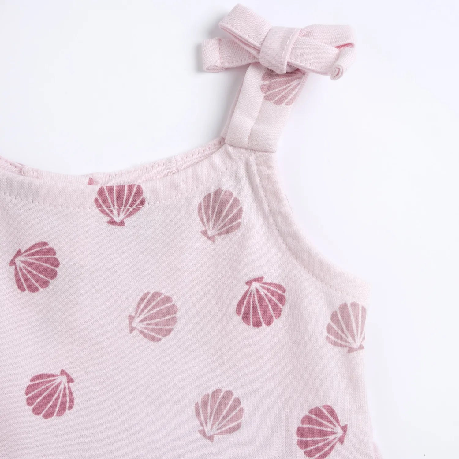 Girls Light Pink Printed Dress