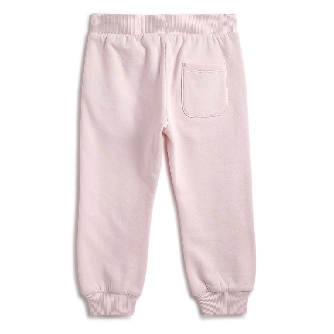 Girls Light Pink Printed Joggers