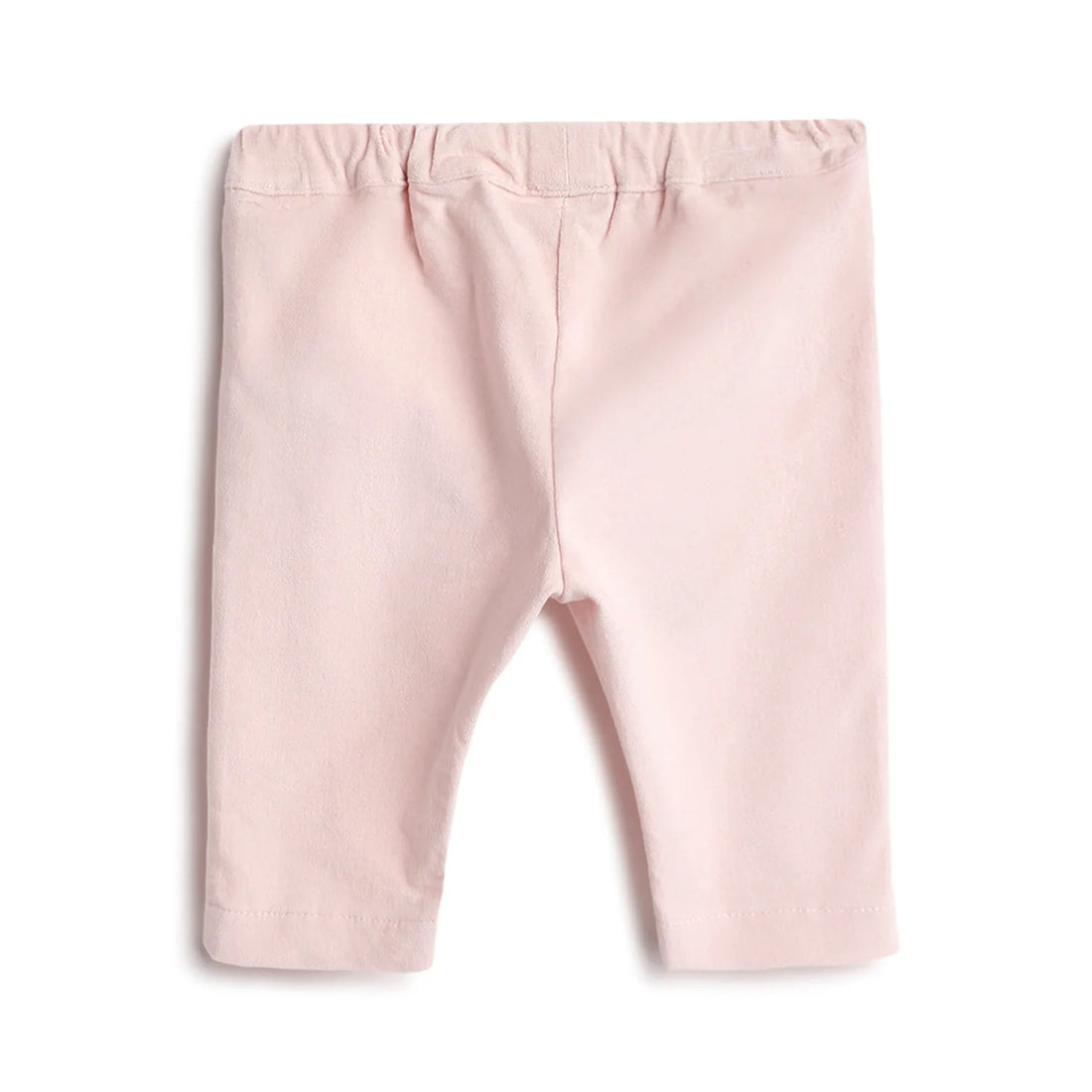 Girls Light Pink Self Design Trousers