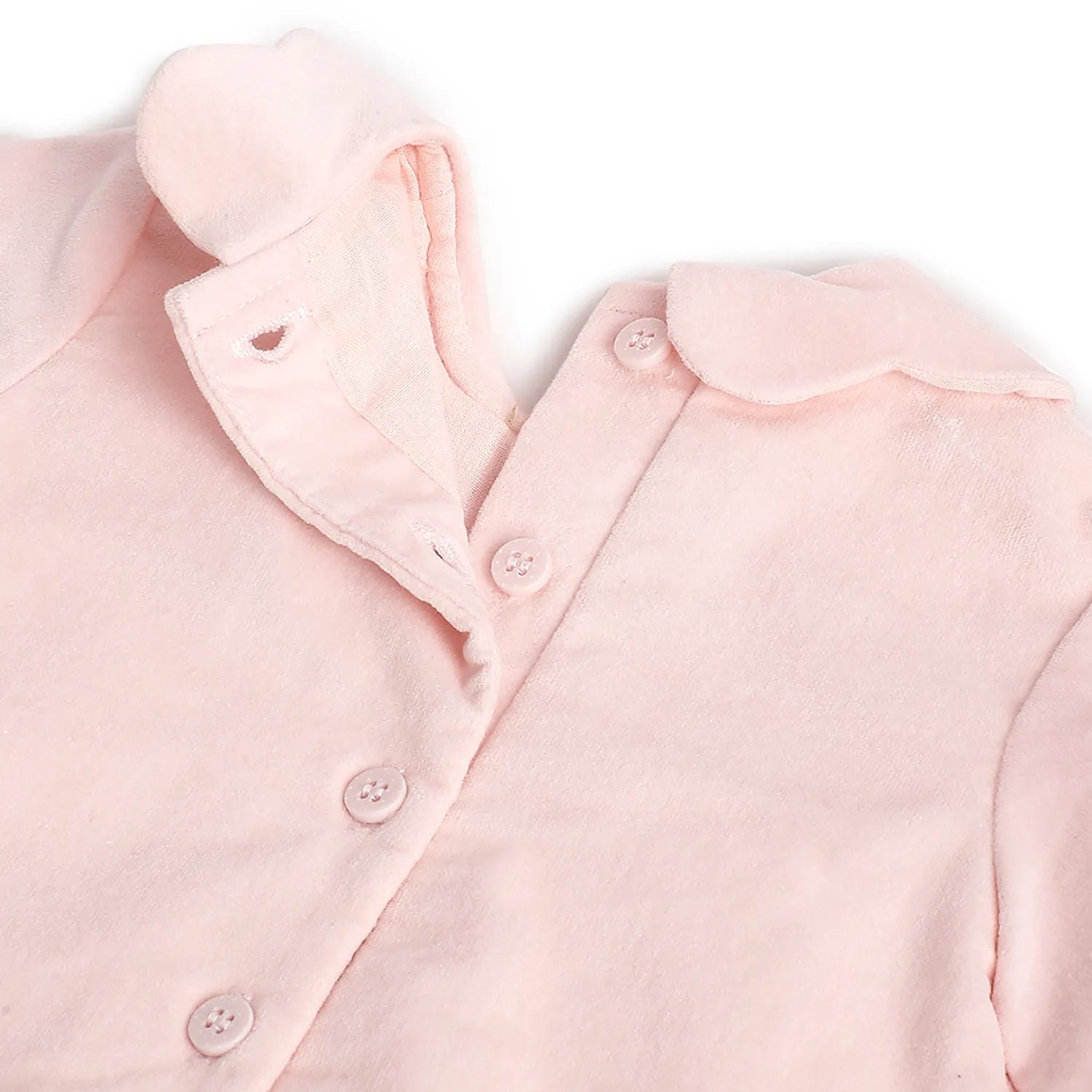 Girls Light Pink Solid Dress