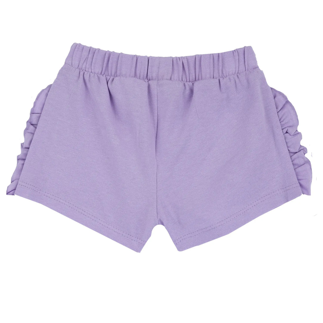 Girls Lilac Self Design Shorts