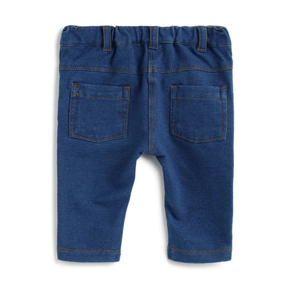 Girls Medium Blue Embroidered Jeans