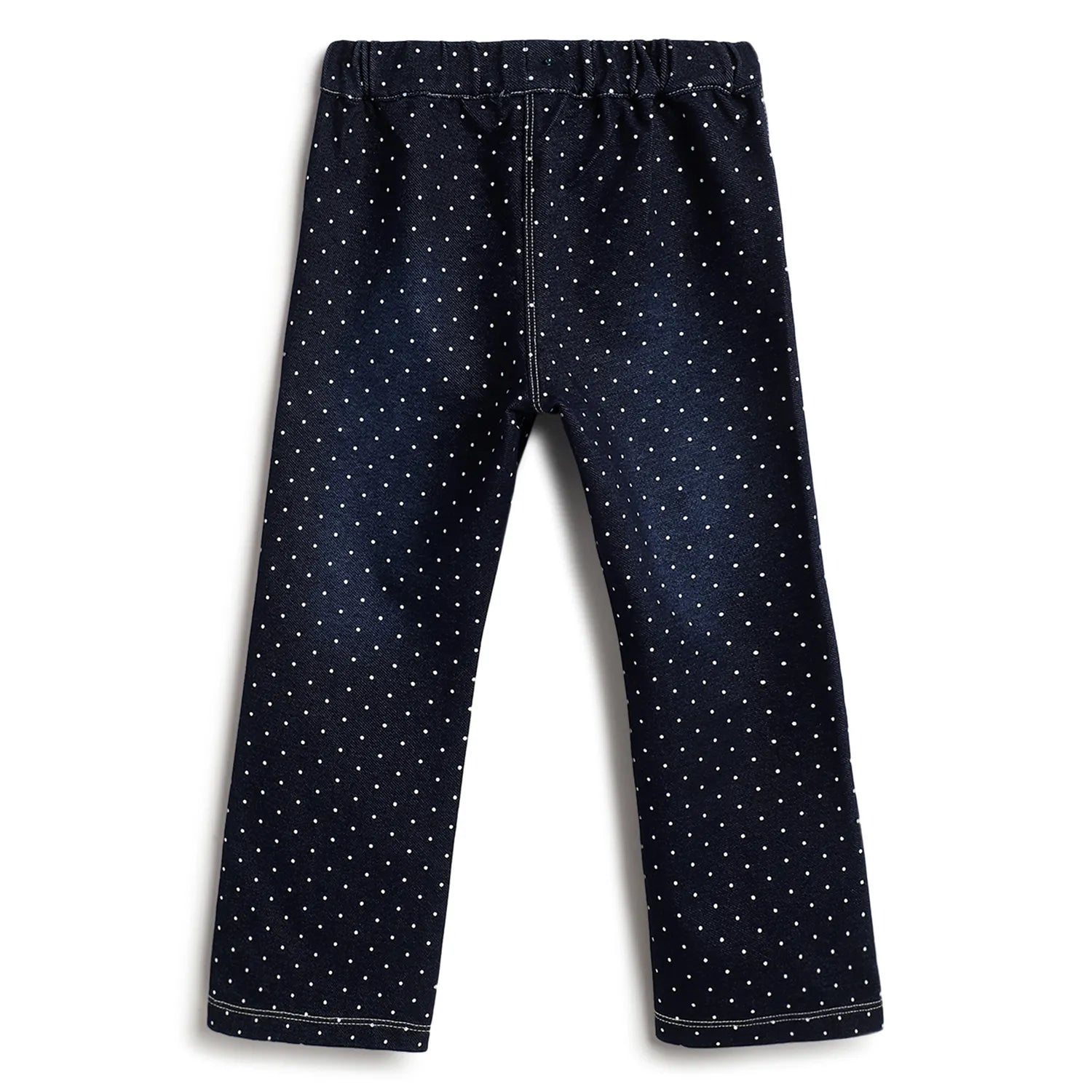 Girls Medium Blue Polka Dot Jeans