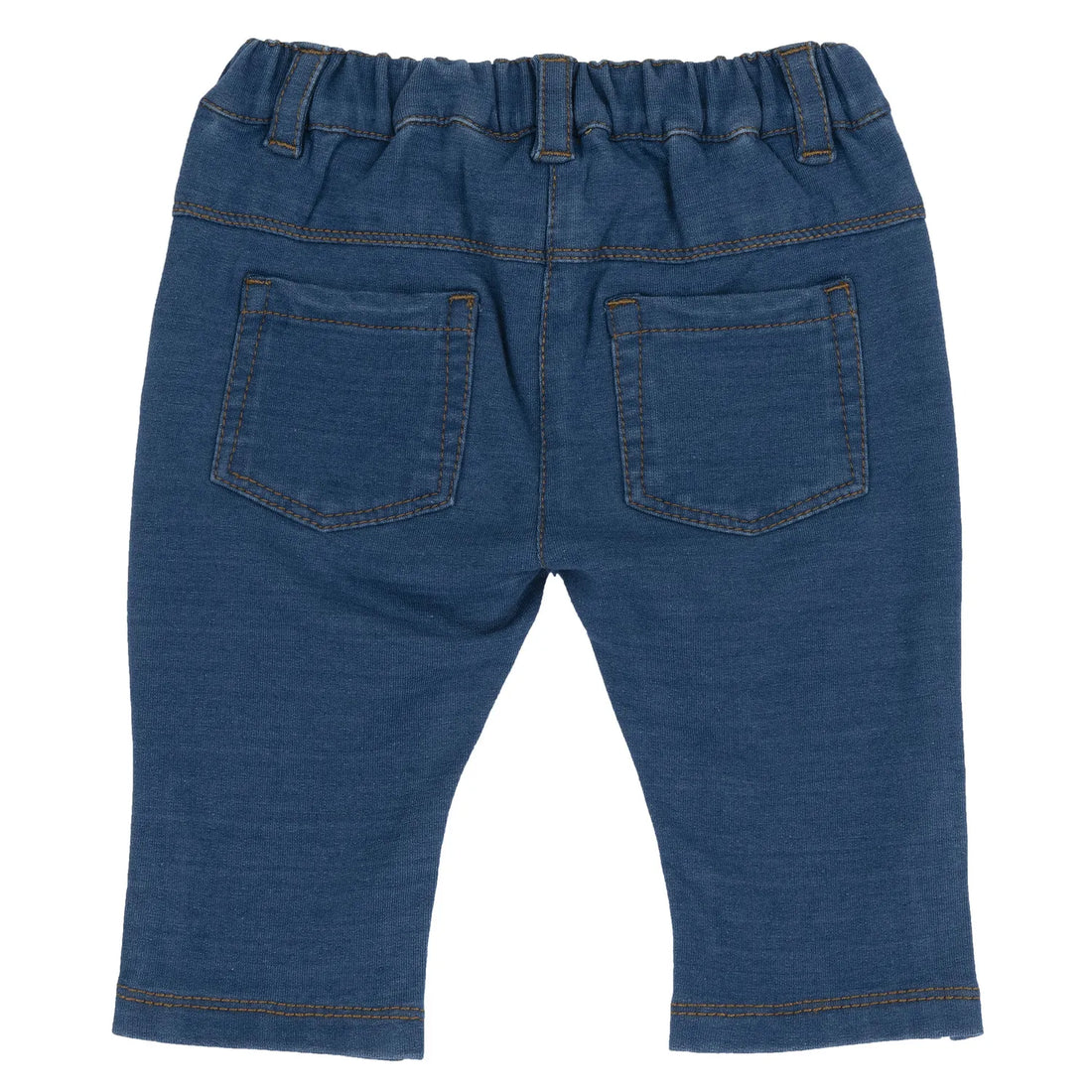 Girls Medium Blue Solid Jeans