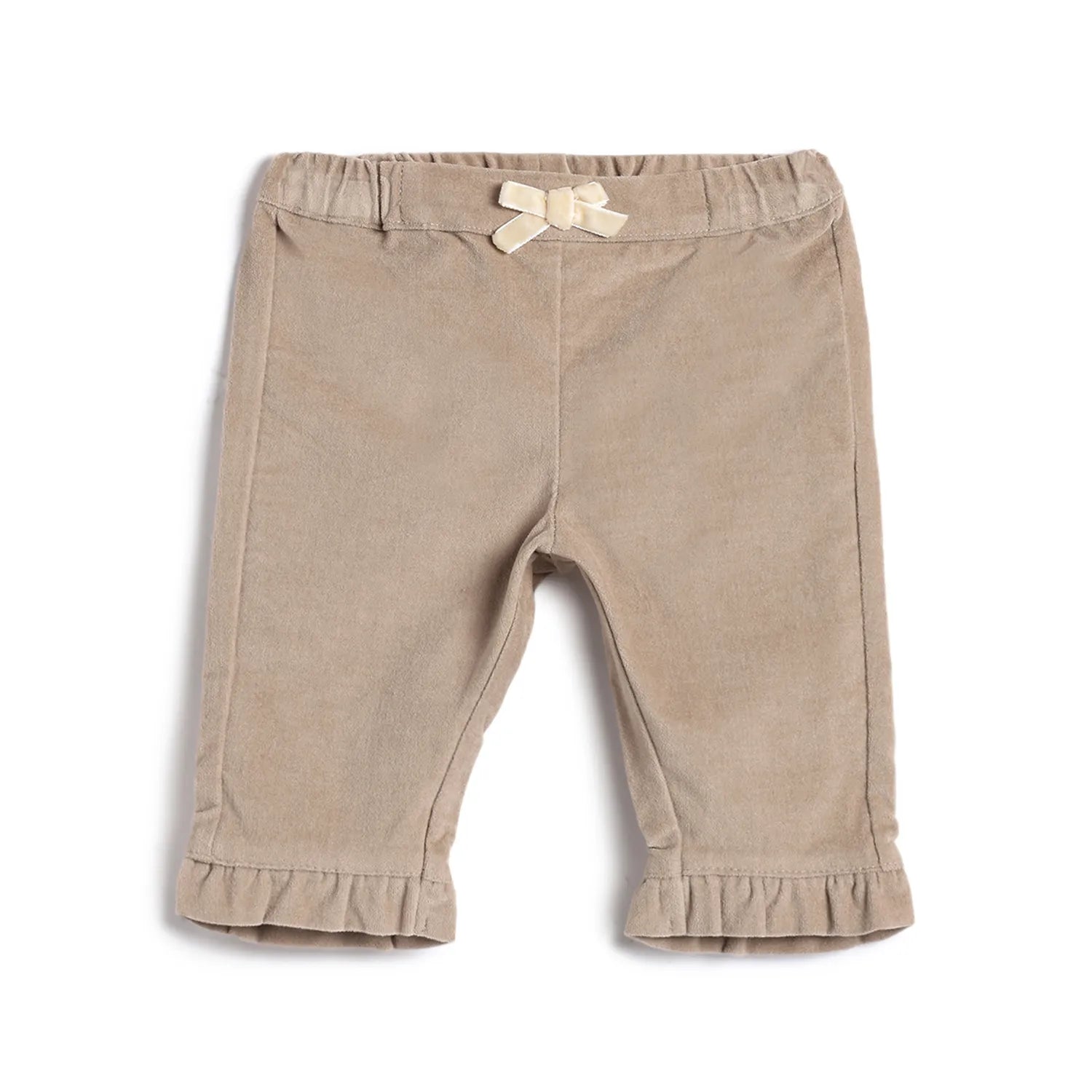 Girls Medium Brown Solid Trousers