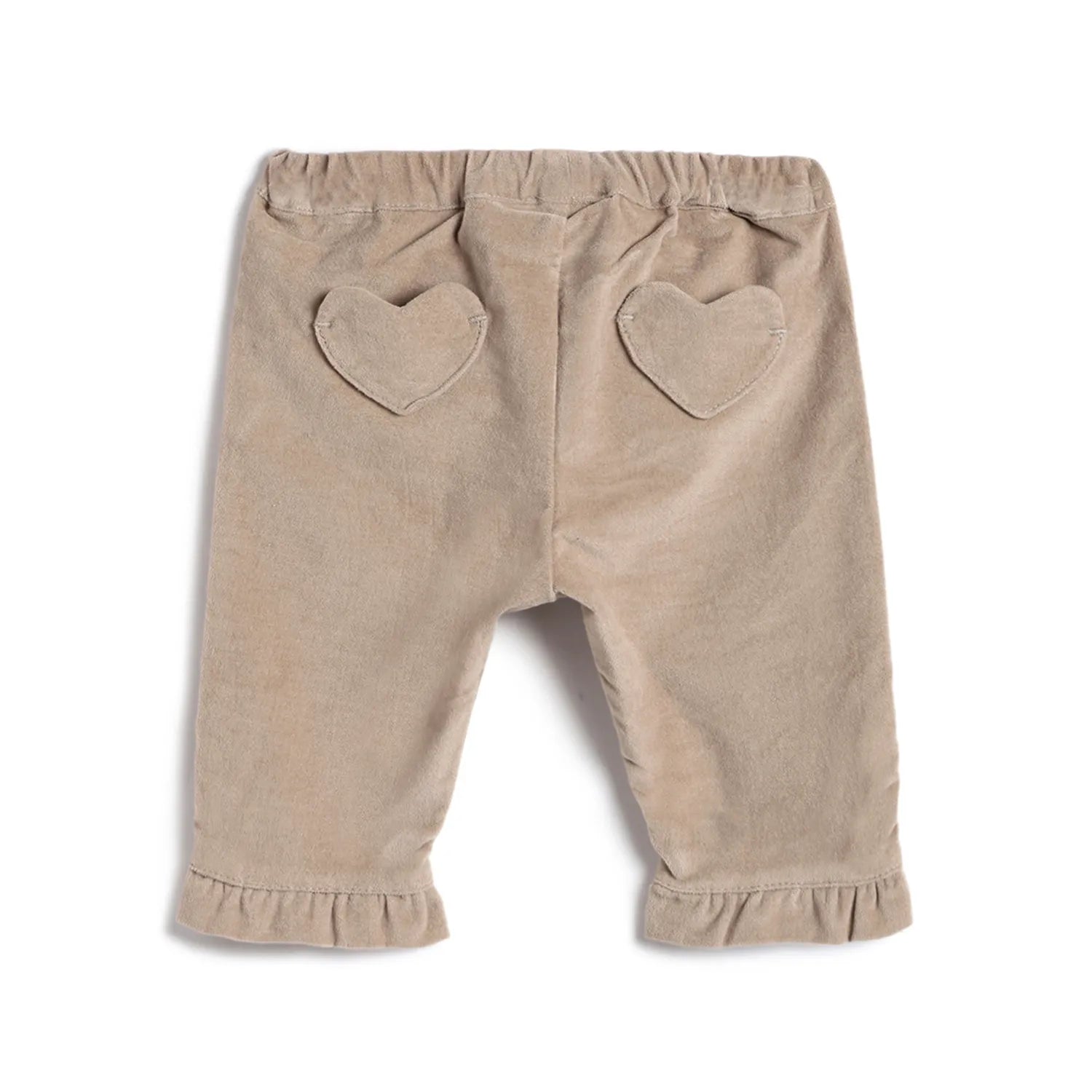 Girls Medium Brown Solid Trousers