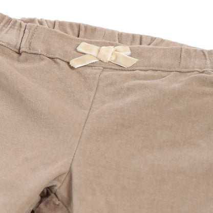 Girls Medium Brown Solid Trousers