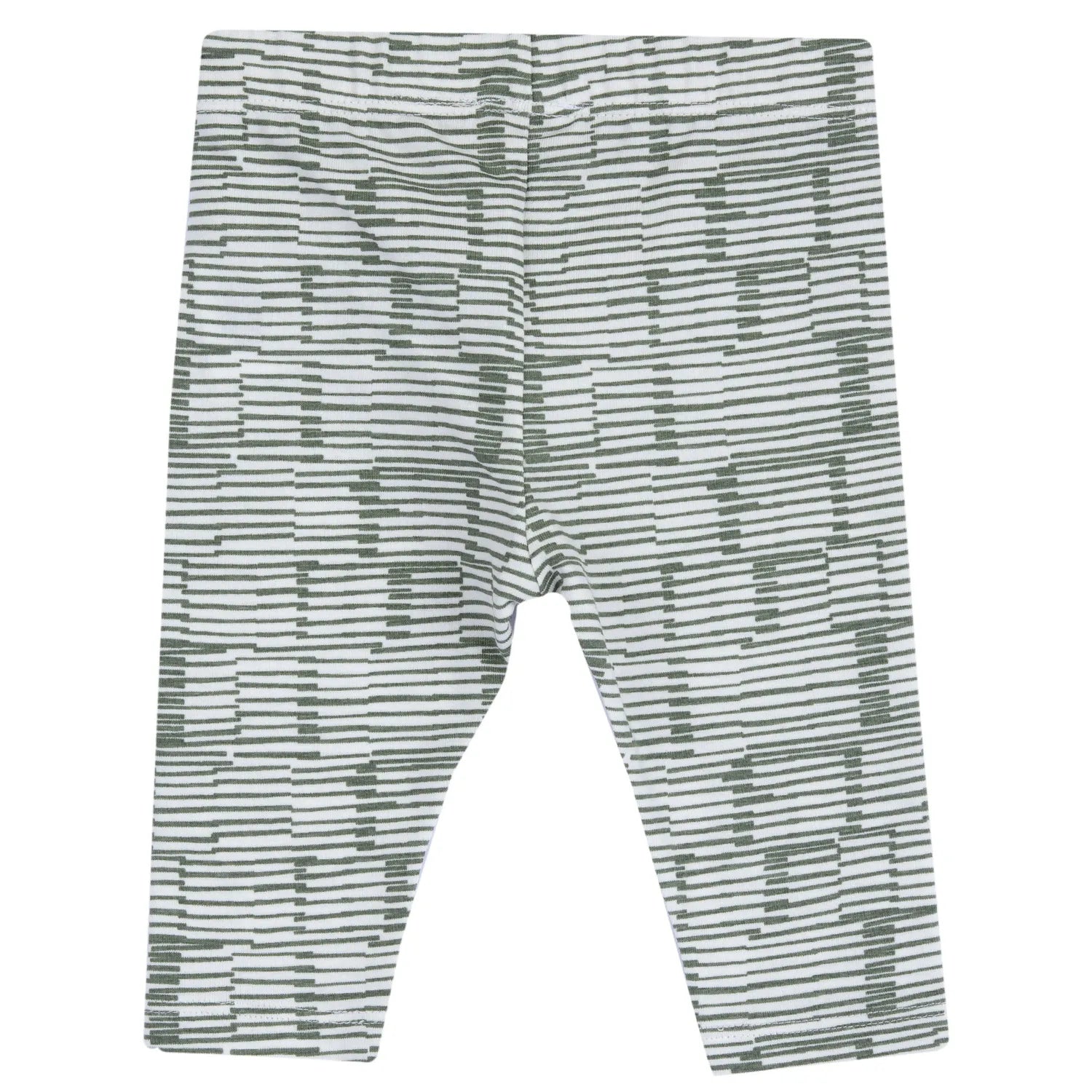 Girls Medium Green Printed Leggings