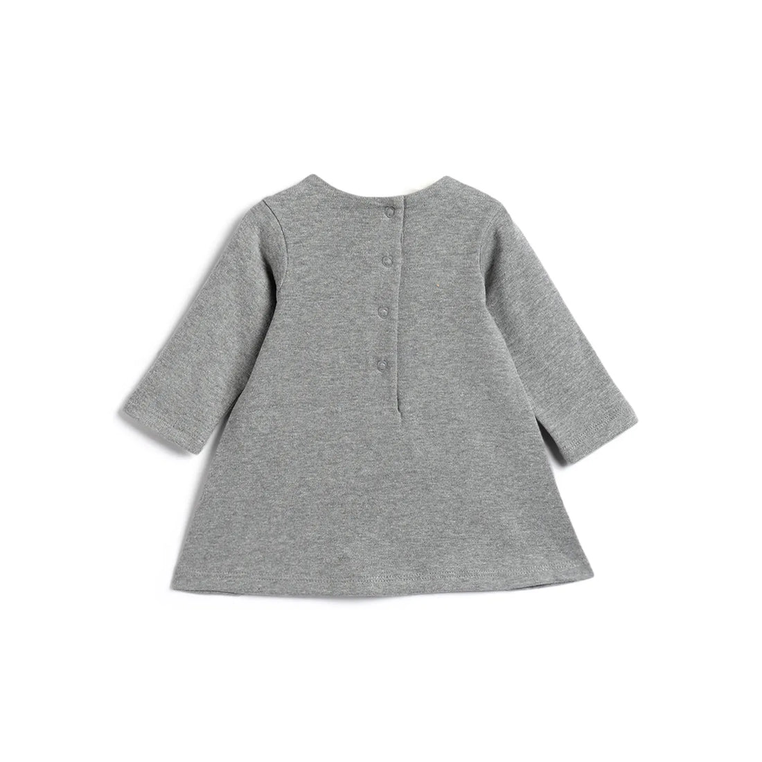 Girls Medium Grey Applique Dress