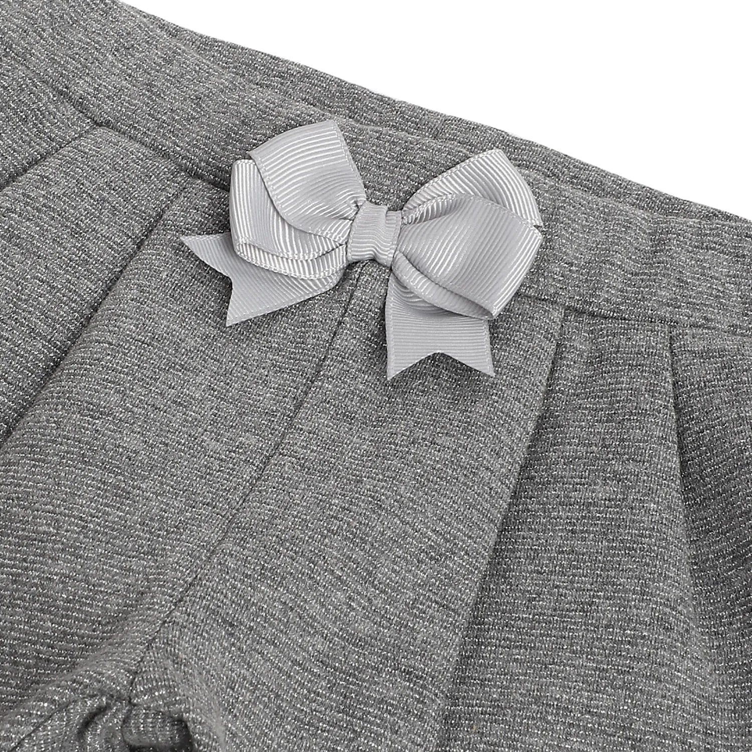 Girls Medium Grey Embellished Trousers