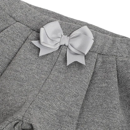 Girls Medium Grey Embellished Trousers