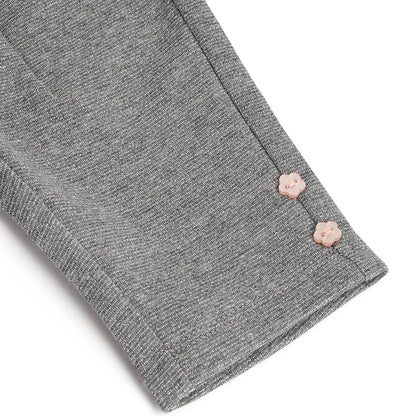 Girls Medium Grey Embellished Trousers