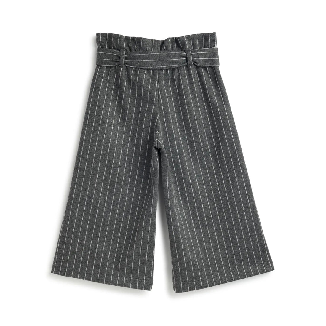 Girls Medium Grey Striped Trousers