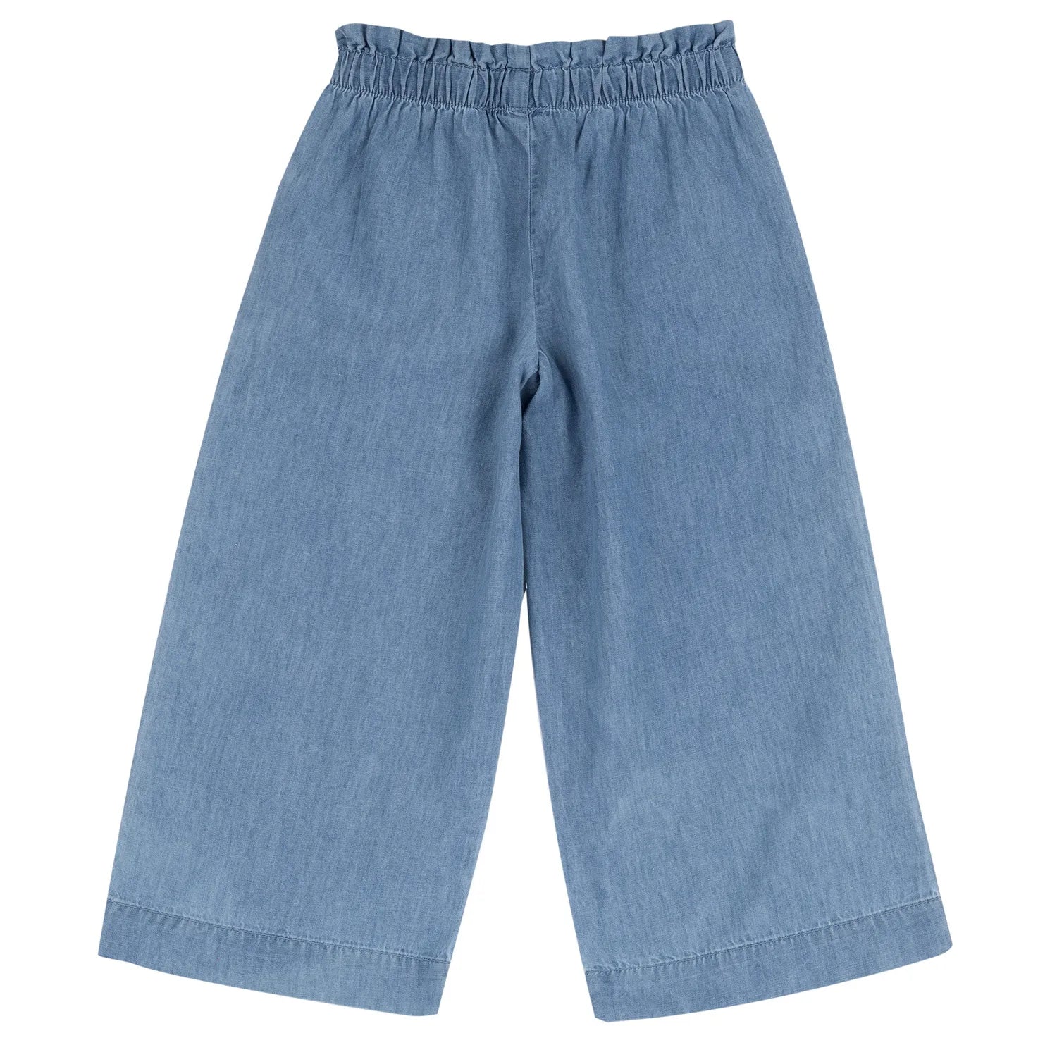Girls Medium Light Blue Embroidered Jeans