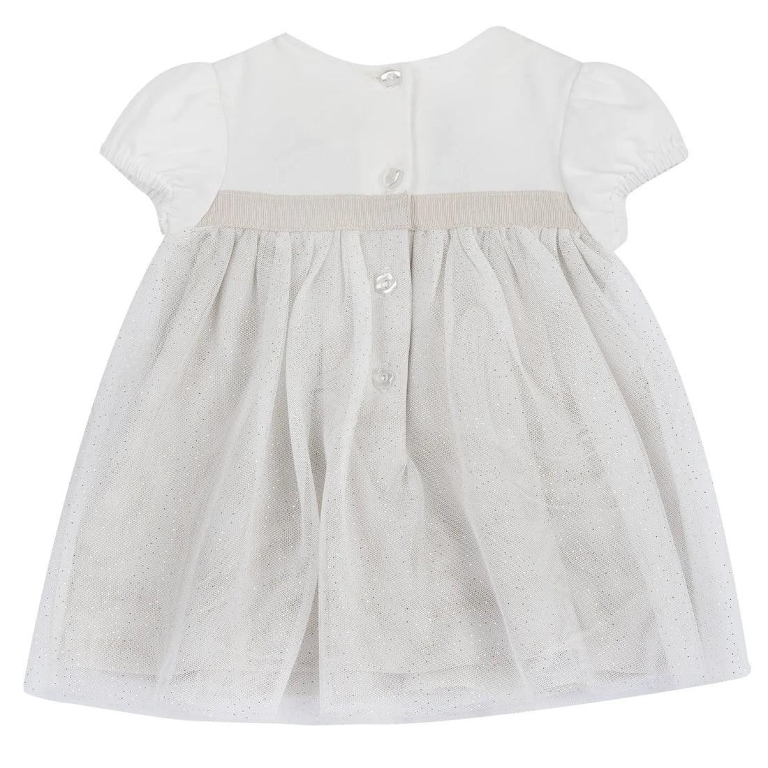Girls Medium Natural Embellished Dress