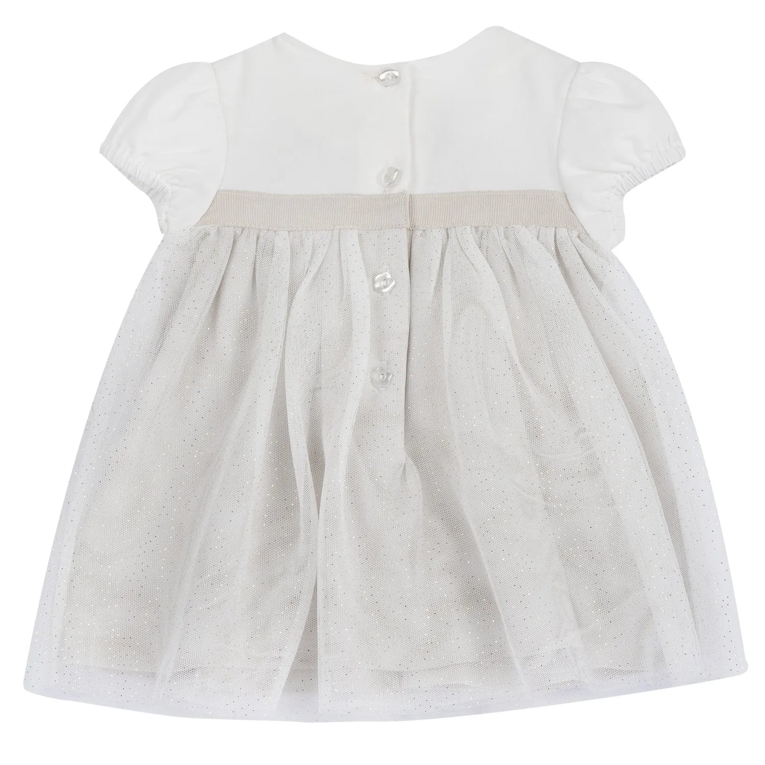 Girls Medium Natural Embellished Dress