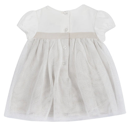 Girls Medium Natural Embellished Dress