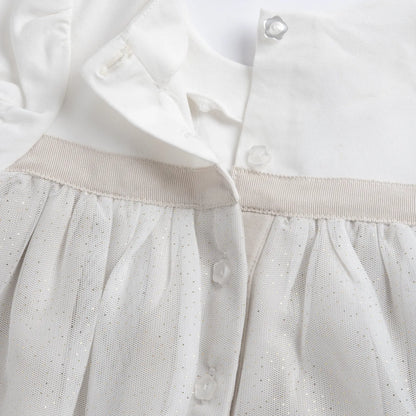 Girls Medium Natural Embellished Dress