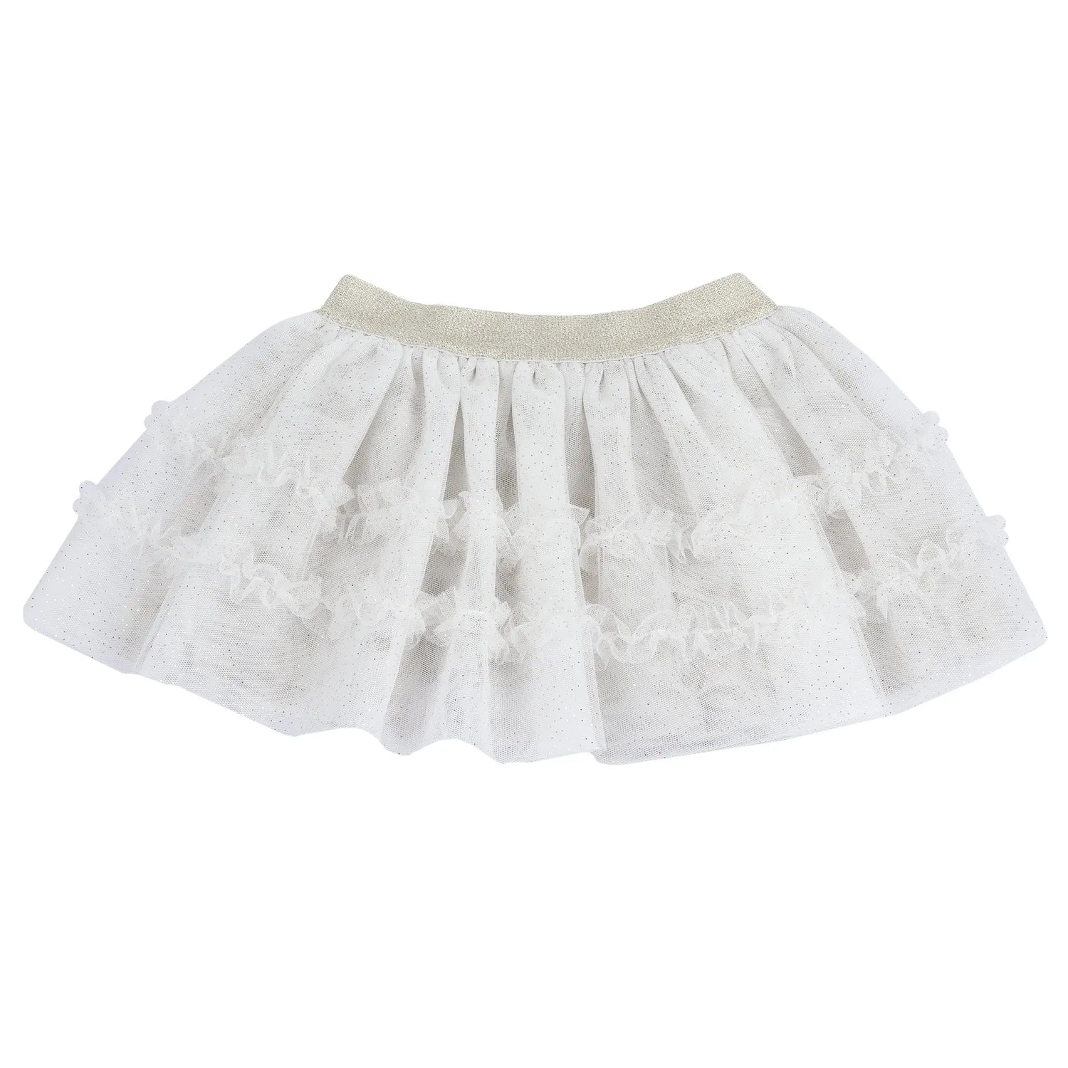 Girls Medium Natural Self Design Skirt