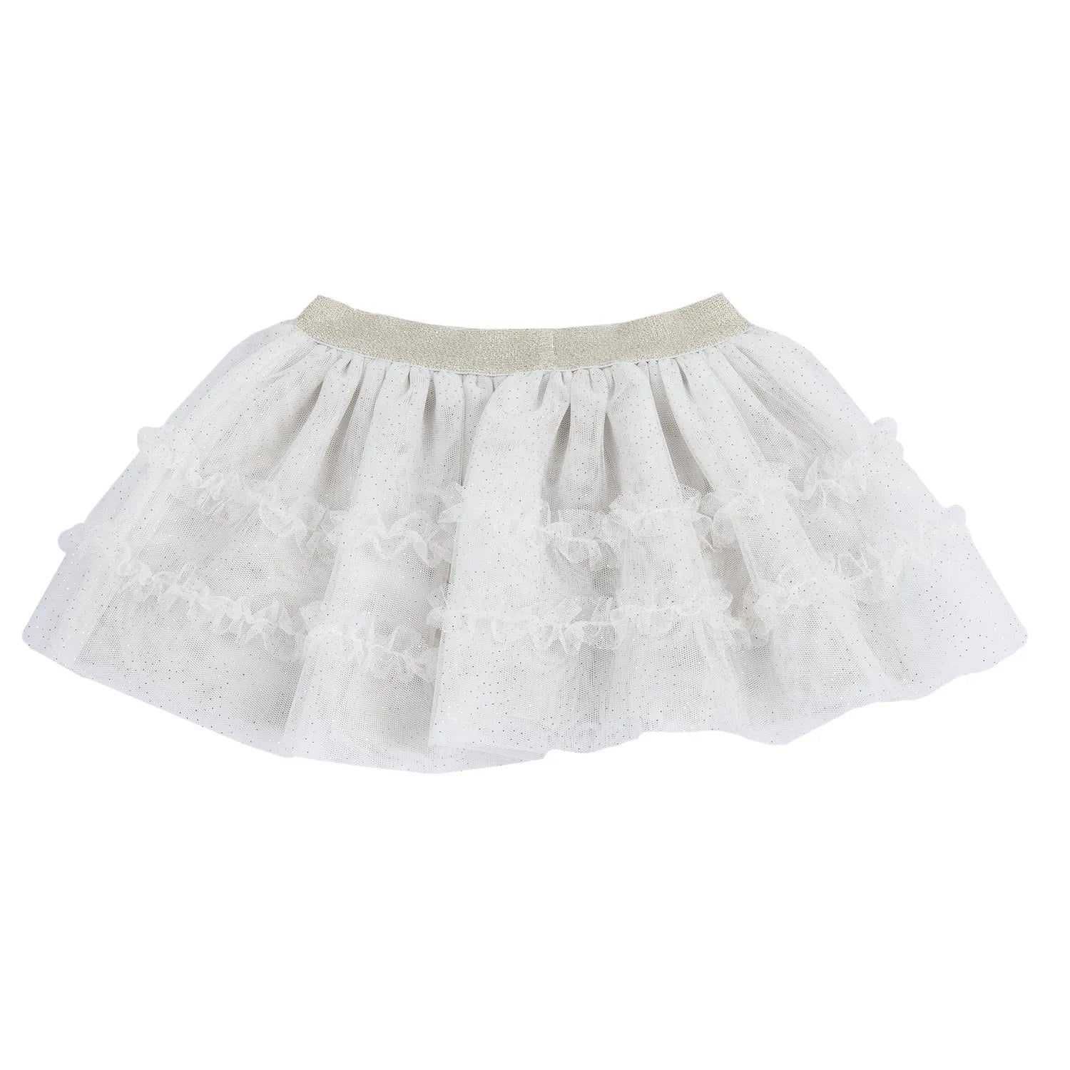 Girls Medium Natural Self Design Skirt