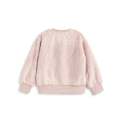 Girls Medium Pink Embellished Sweatshirt