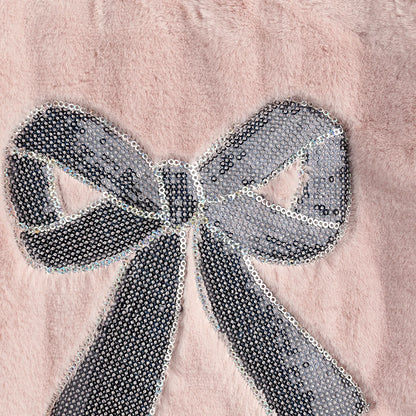 Girls Medium Pink Embellished Sweatshirt