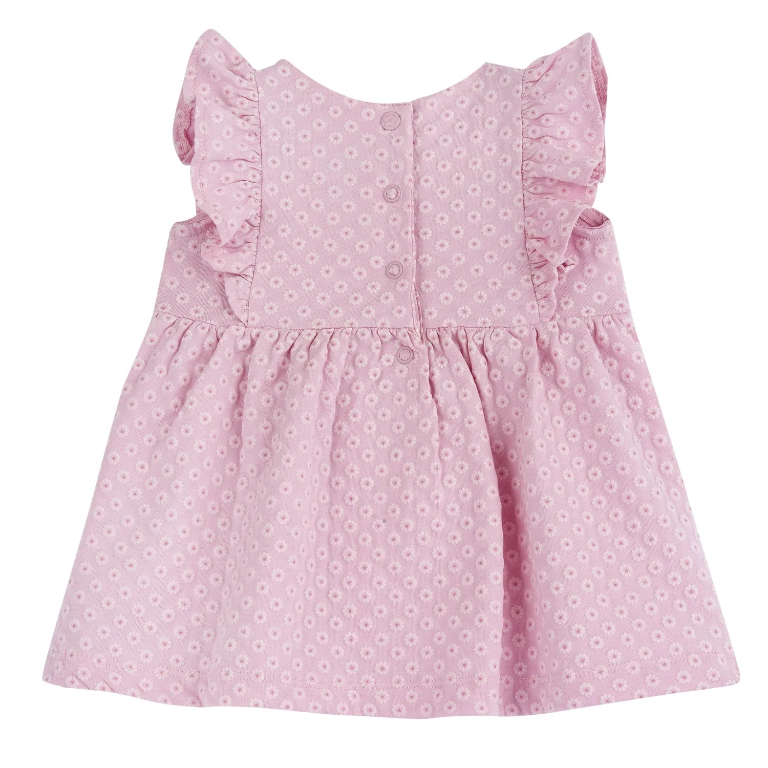 Girls Medium Pink Embroidered Dress