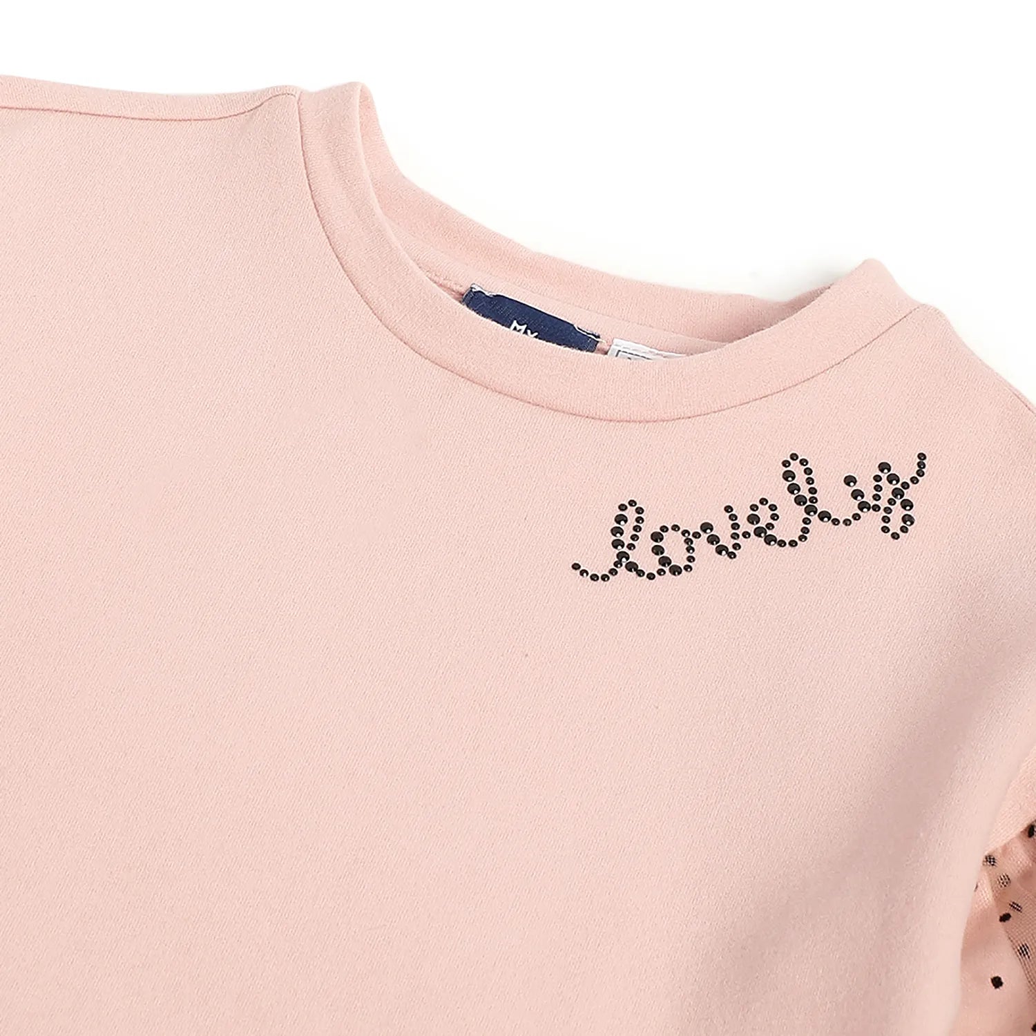 Girls Medium Pink Polka Dot Dress