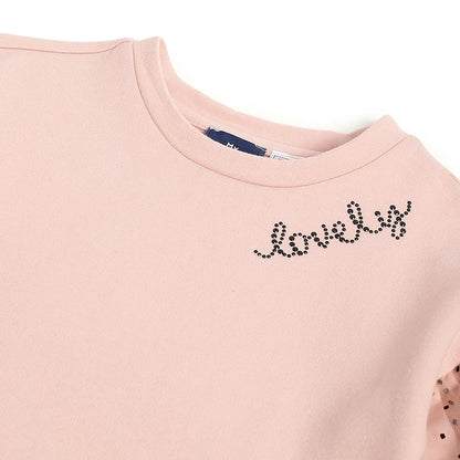 Girls Medium Pink Polka Dot Dress