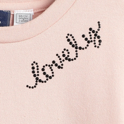 Girls Medium Pink Polka Dot Dress