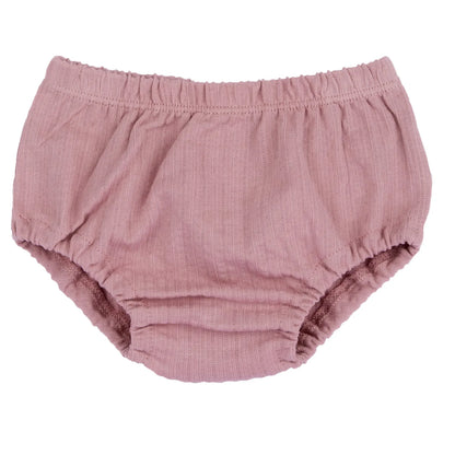 Girls Medium Pink Self Design Dress with Panties