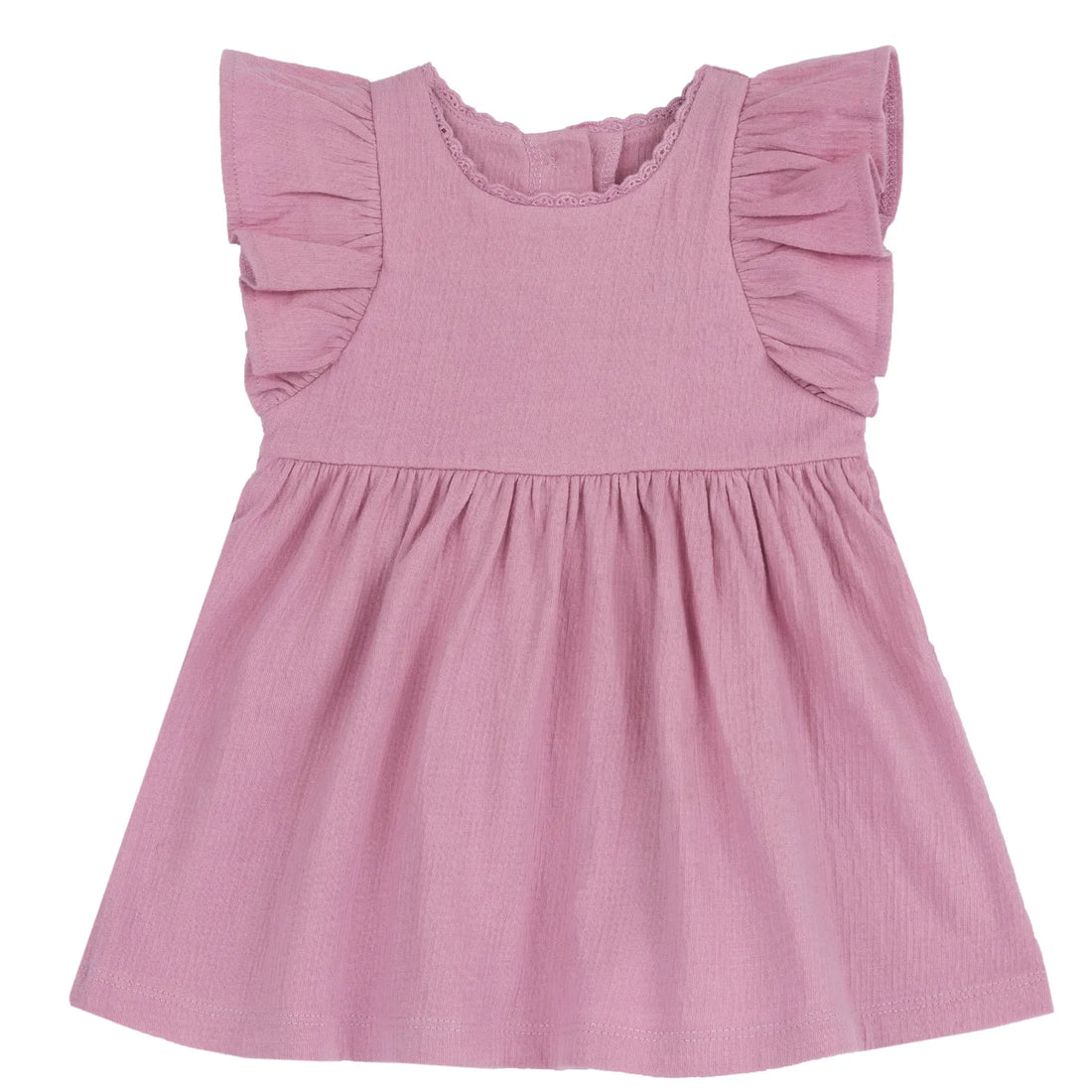 Girls Medium Pink Solid Dress