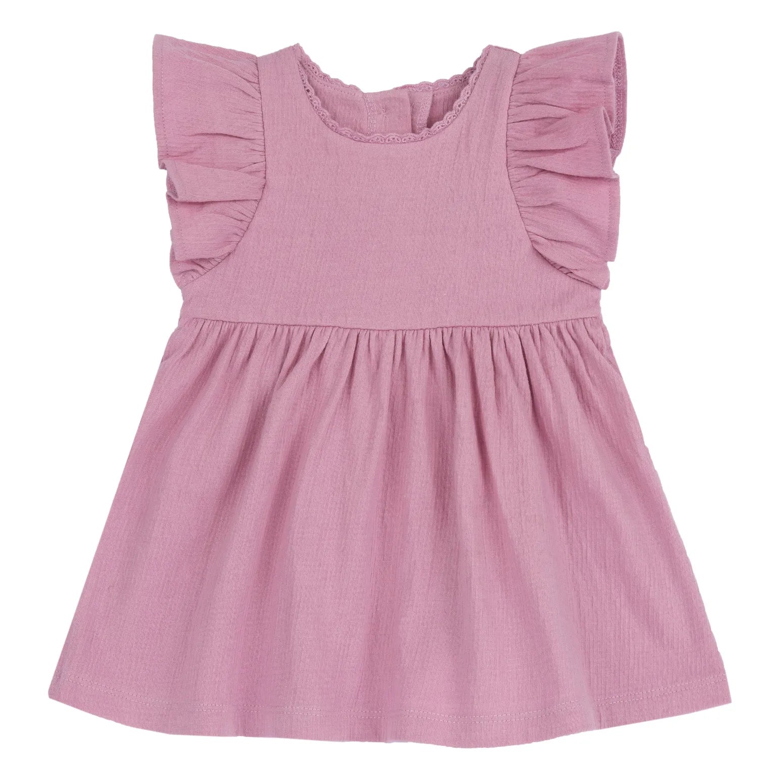 Girls Medium Pink Solid Dress