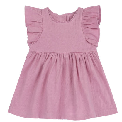 Girls Medium Pink Solid Dress