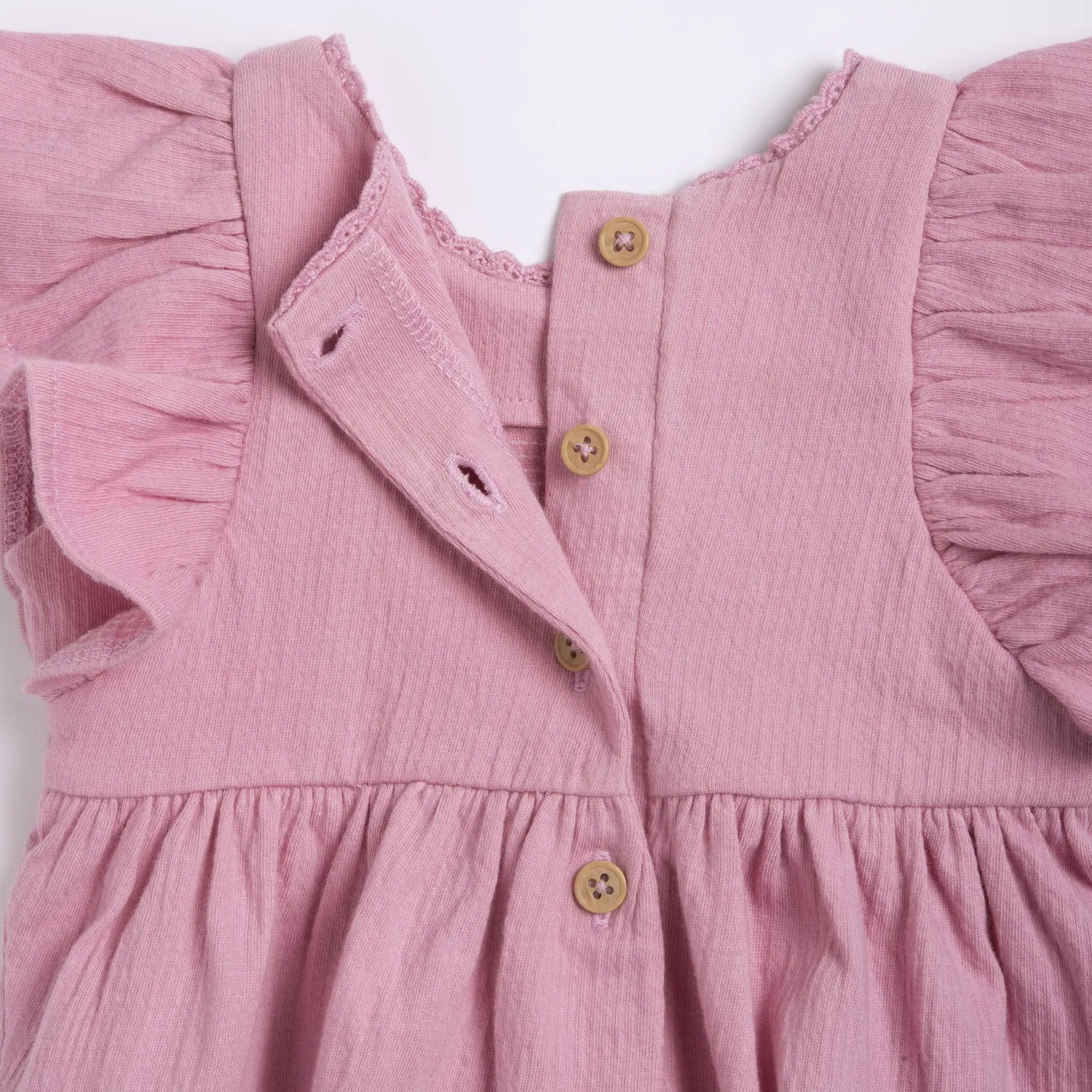 Girls Medium Pink Solid Dress