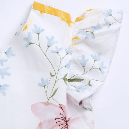 Girls Multicolor Floral Printed Dress