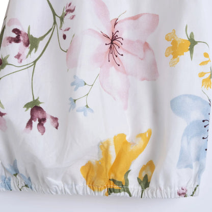 Girls Multicolor Floral Printed Top