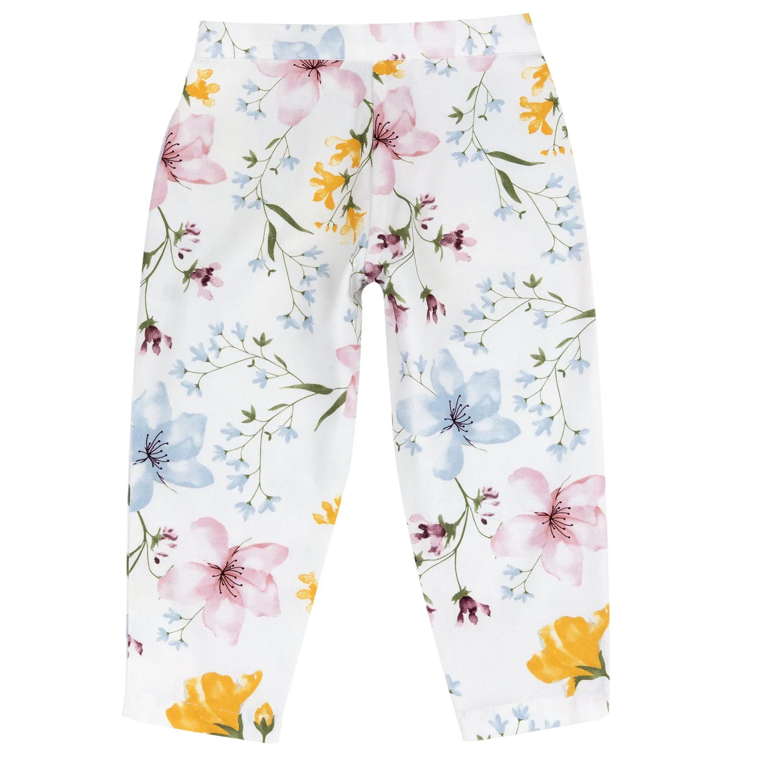 Girls Multicolor Floral Printed Trouser