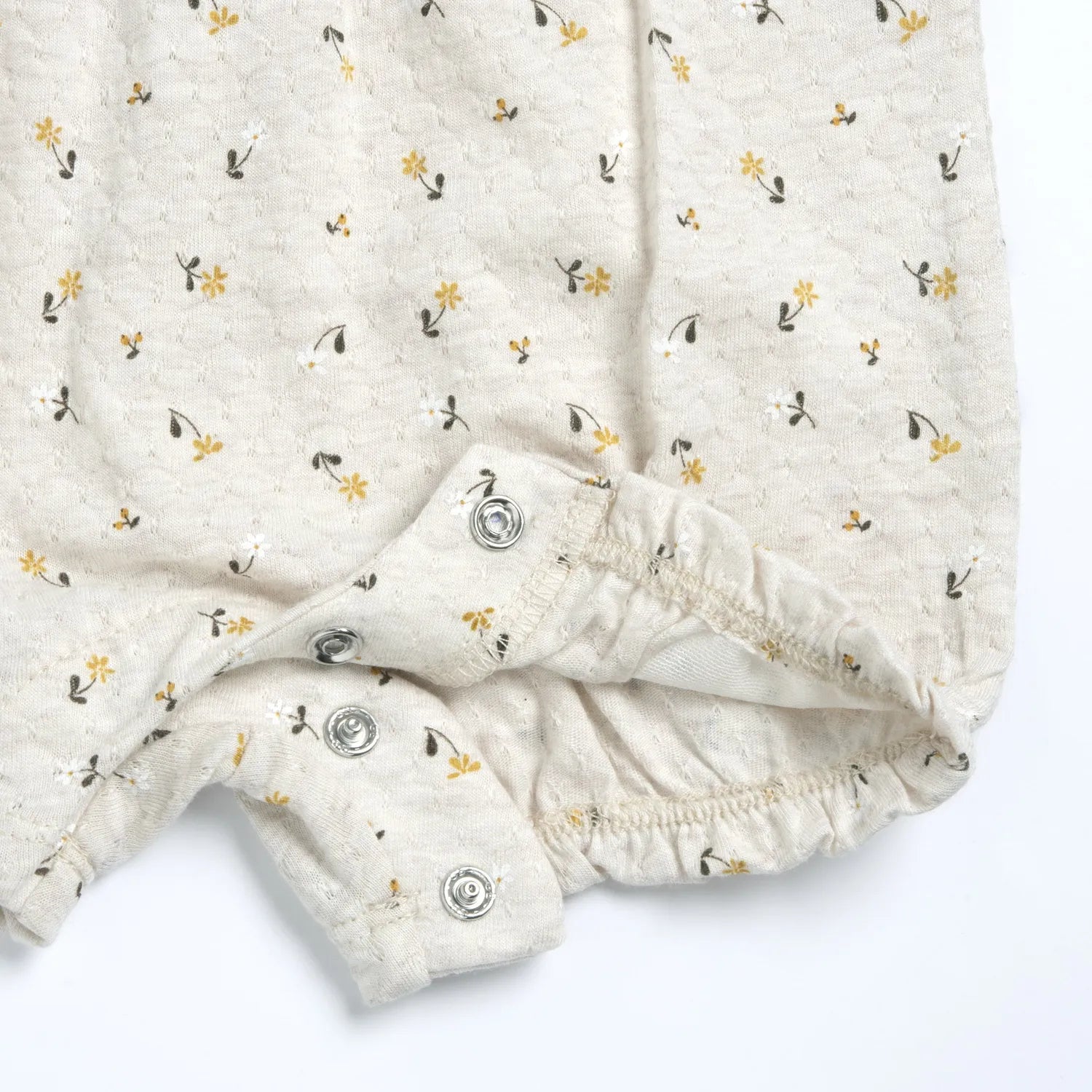 Girls Natural Printed Self Design Romper