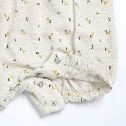 Girls Natural Printed Self Design Romper