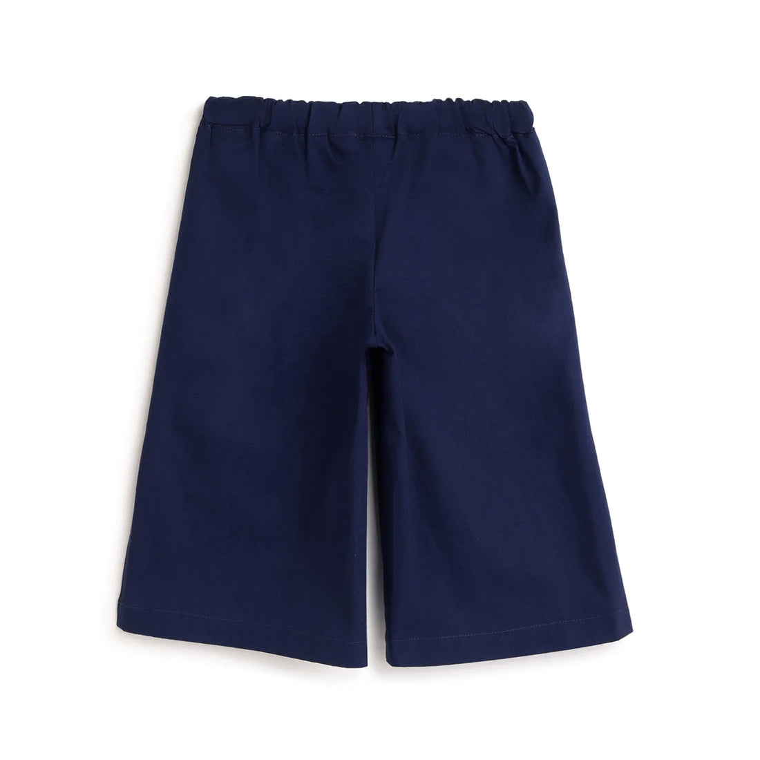 Girls Navy Blue Pleated Trousers