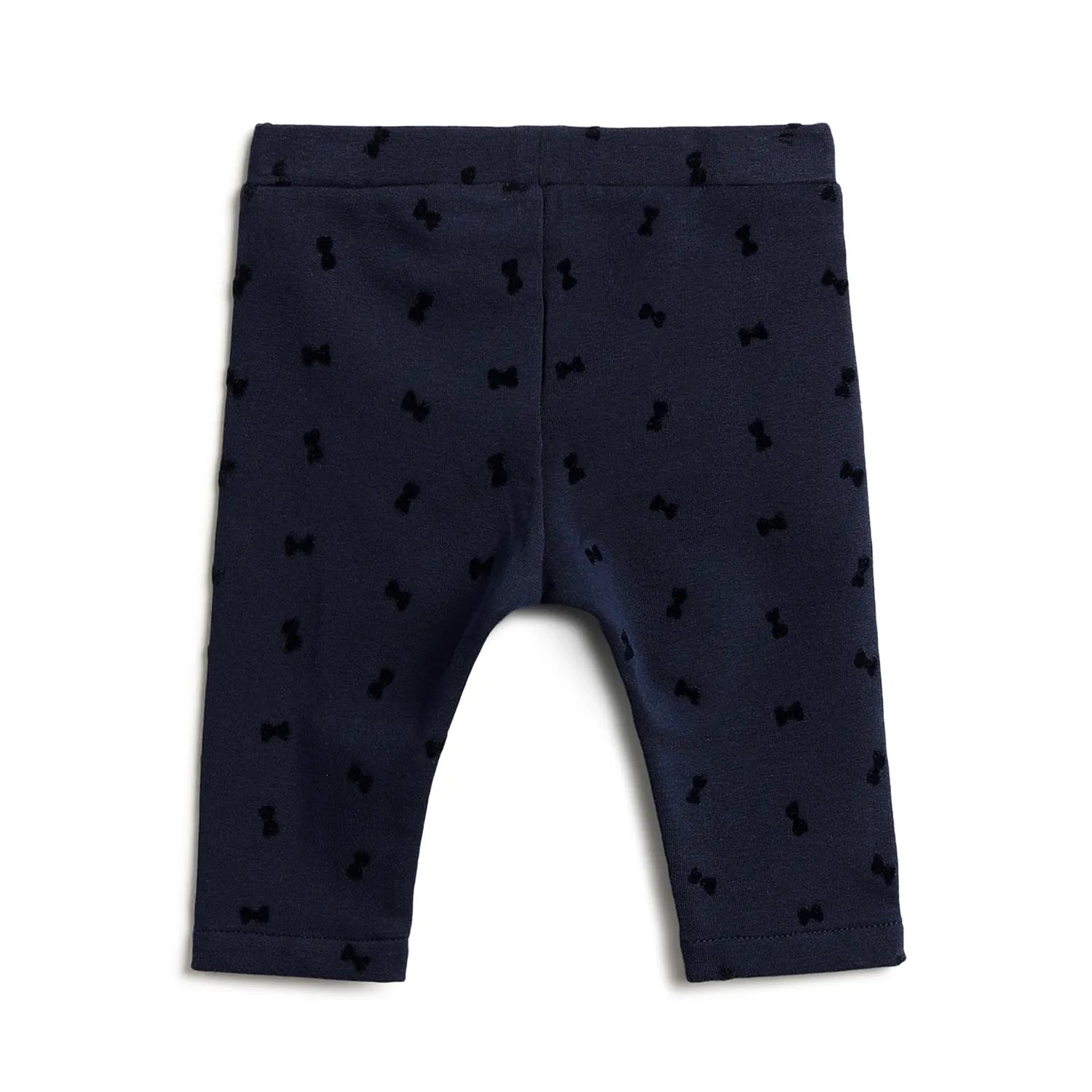 Girls Navy Printed Leggings