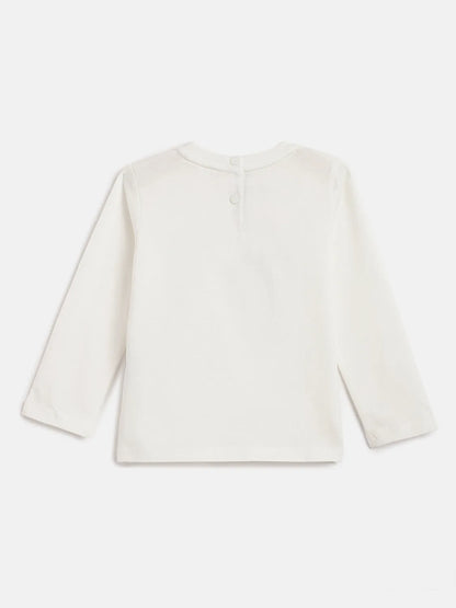 Girls Off-White Animal Printed Cotton T-shirt