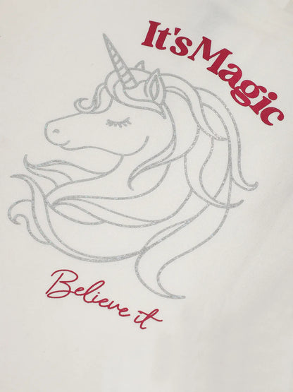 Girls Off-White Animal Printed Cotton T-shirt