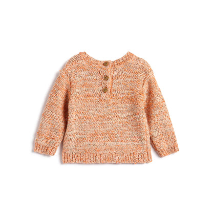 Girls Orange Embellished Pullover