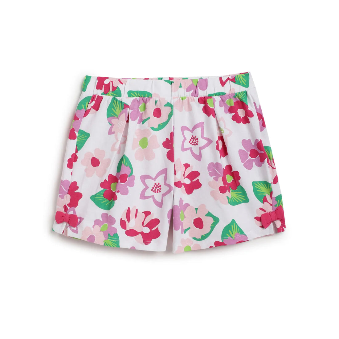 Girls Pack Of 3 Printed Cotton Shorts