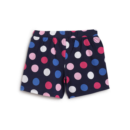Girls Pack Of 3 Printed Cotton Shorts