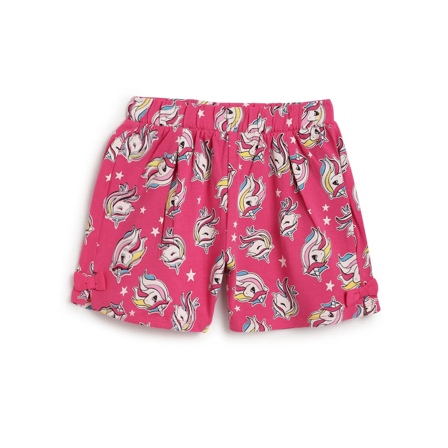 Girls Pack Of 3 Printed Cotton Shorts