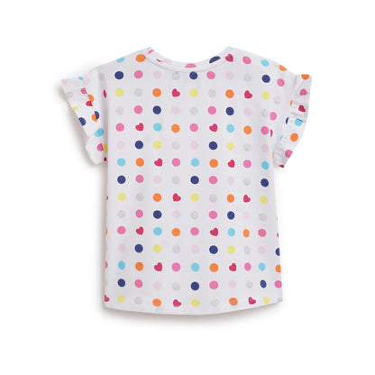 Girls Pack Of 3 Printed T-shirt