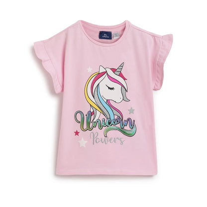 Girls Pack Of 3 Printed T-shirt